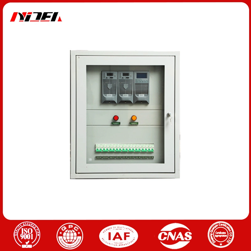 Gabinete de CC montado en la pared de 110 V con baterías 12A/H18